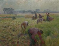 Emile Claus - Flax harvesting